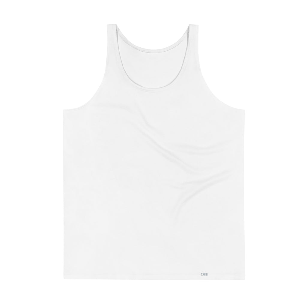 White tank top on a white background