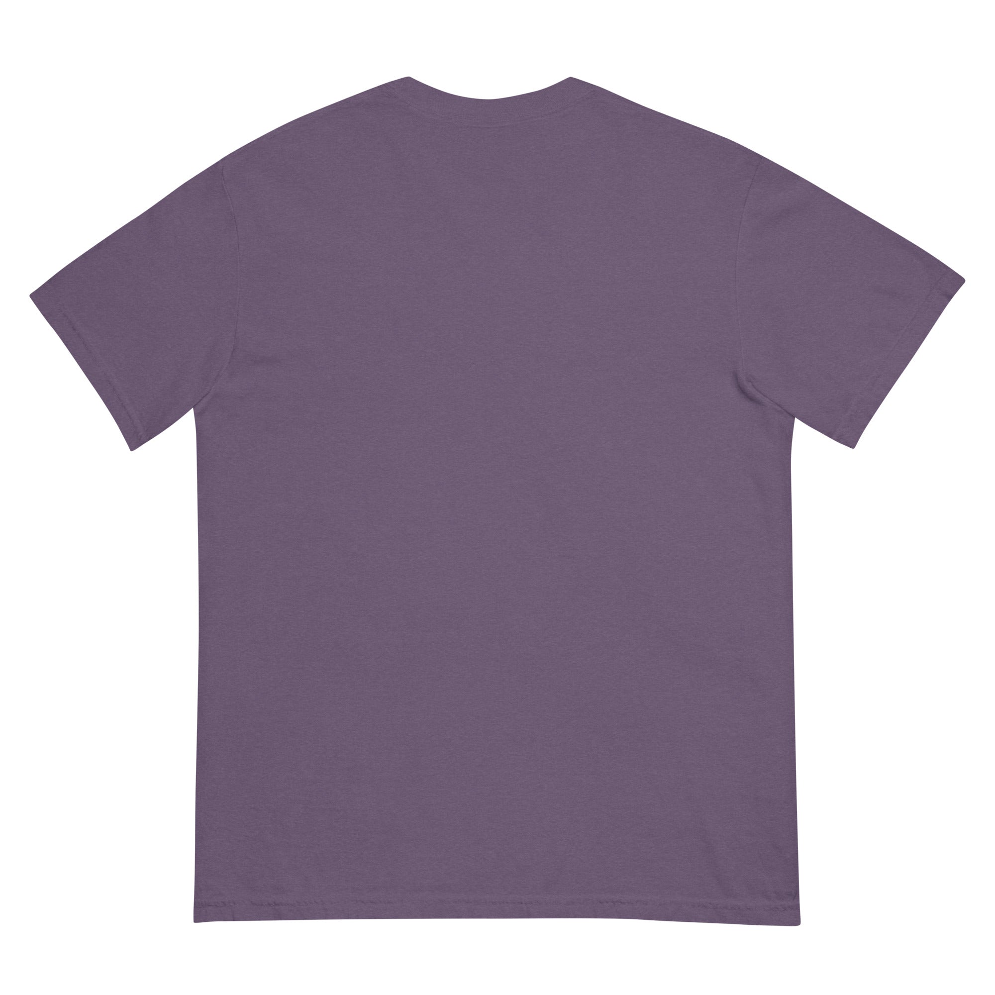 Purple t-shirt on a white background
