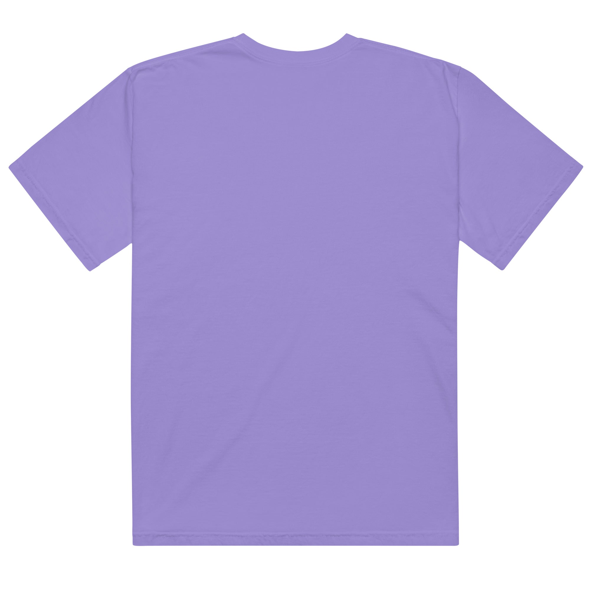 Purple t-shirt on a white background