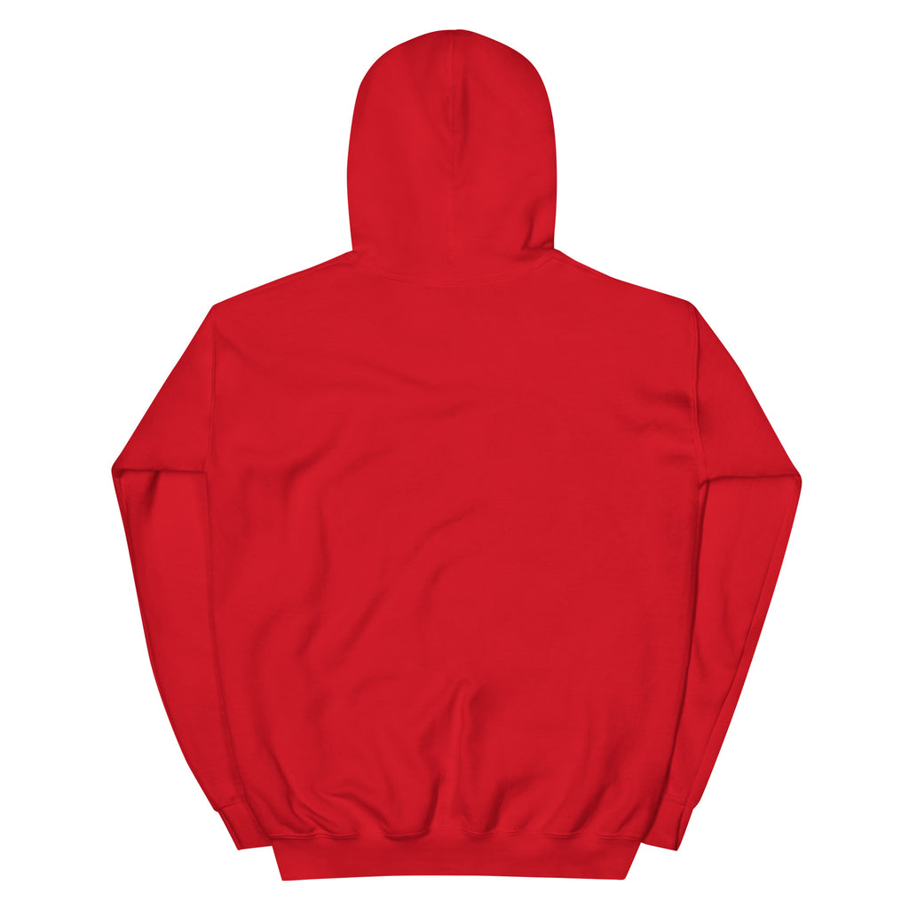 Red hoodie on a white background