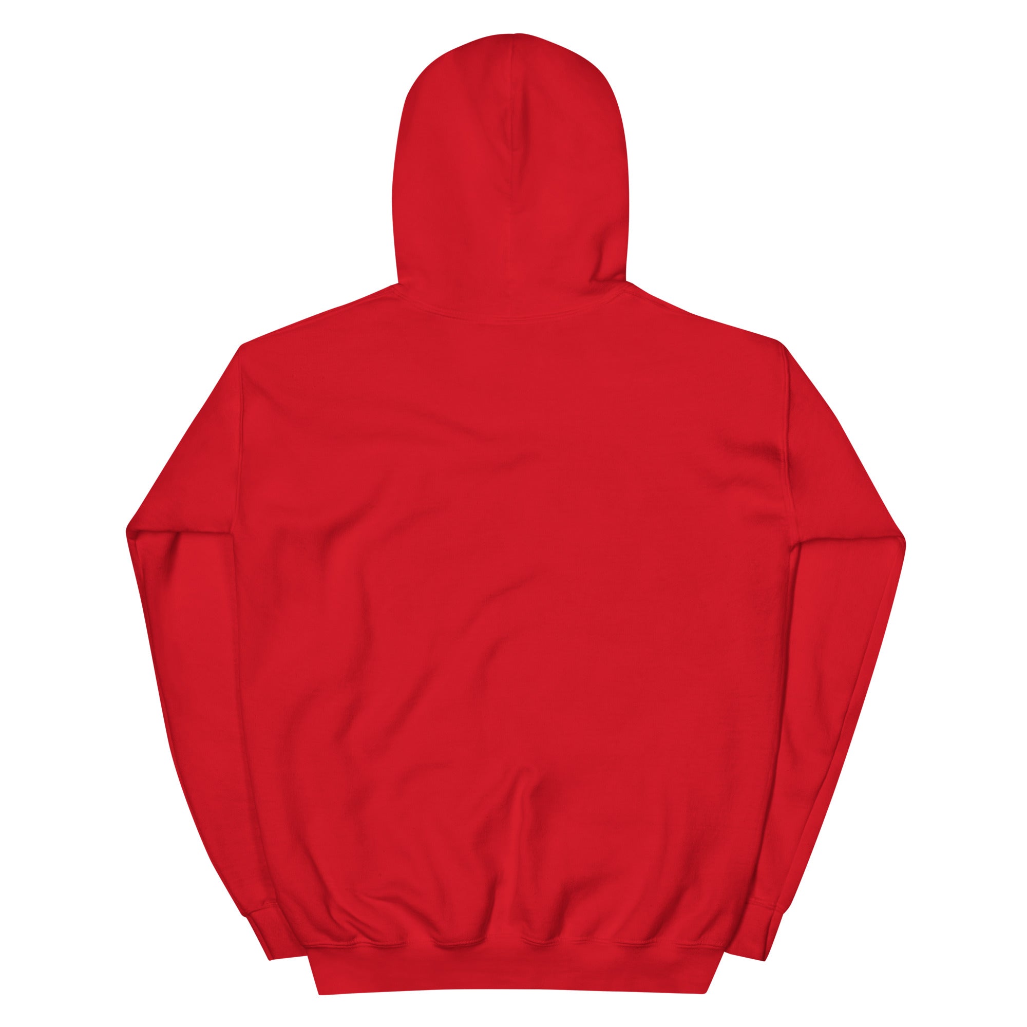 Red hoodie on a white background