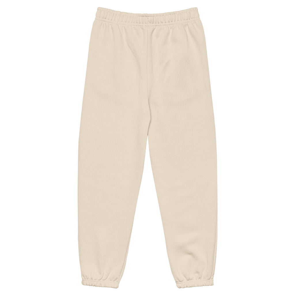 Beige sweatpants on a white background