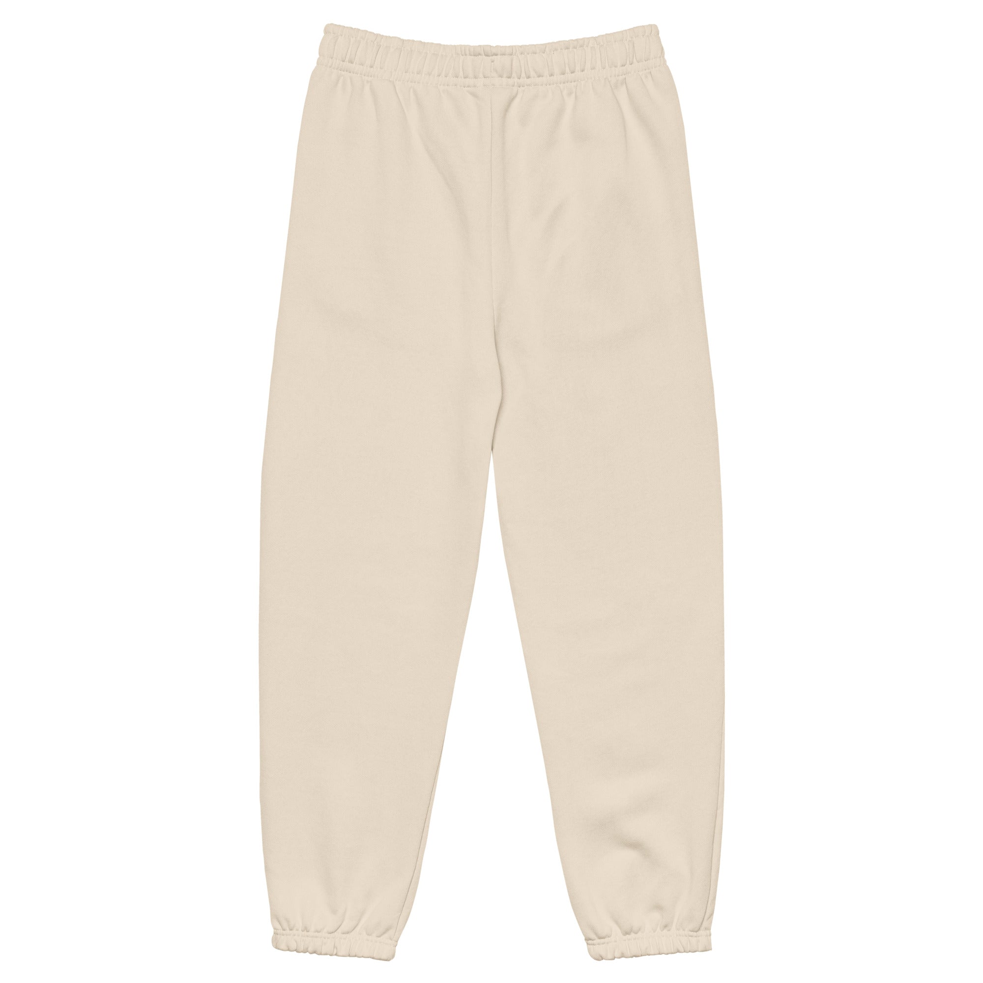 Beige sweatpants on a white background